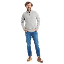 Stoic MMXX.Nauta Wool Quarter Zip Sweater - Pull En Laine